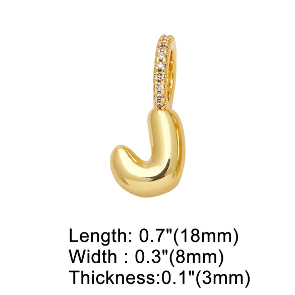 Wholesale Women's Copper Goldplated Geometric Letter Pendant Bracelet With Electroplating