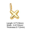 Wholesale Women's Copper Goldplated Geometric Letter Pendant Bracelet With Electroplating