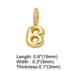 Wholesale Women's Copper Goldplated Geometric Letter Pendant Bracelet With Electroplating