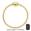 Wholesale Women's Copper Goldplated Geometric Letter Pendant Bracelet With Electroplating
