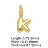Wholesale Women's Copper Goldplated Geometric Letter Pendant Bracelet With Electroplating