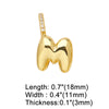 Wholesale Women's Copper Goldplated Geometric Letter Pendant Bracelet With Electroplating