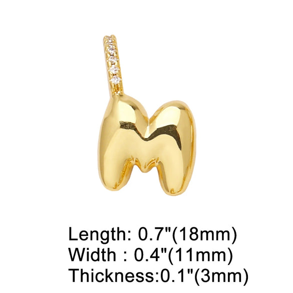 Wholesale Women's Copper Goldplated Geometric Letter Pendant Bracelet With Electroplating