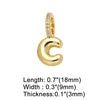 Wholesale Women's Copper Goldplated Geometric Letter Pendant Bracelet With Electroplating
