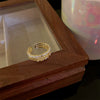 Wholesale Women's Copper Goldplated Geometric Opening Ring Jewelry