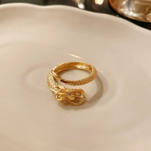 Wholesale Women's Copper Goldplated Geometric Opening Ring Jewelry