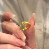 Wholesale Women's Copper Goldplated Geometric Opening Ring Jewelry