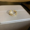 Wholesale Women's Copper Goldplated Geometric Opening Ring Jewelry