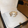 Wholesale Women's Copper Goldplated Geometric Opening Ring Jewelry