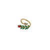 Wholesale Women's Copper Goldplated Geometric Opening Ring Jewelry