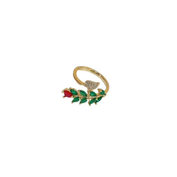 Wholesale Women's Copper Goldplated Geometric Opening Ring Jewelry