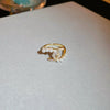 Wholesale Women's Copper Goldplated Geometric Opening Ring Jewelry