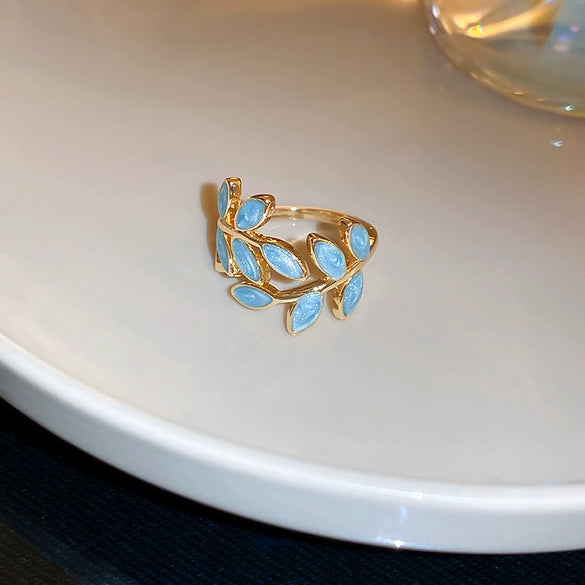 Wholesale Women's Copper Goldplated Geometric Opening Ring Jewelry