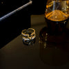 Wholesale Women's Copper Goldplated Geometric Opening Ring Jewelry