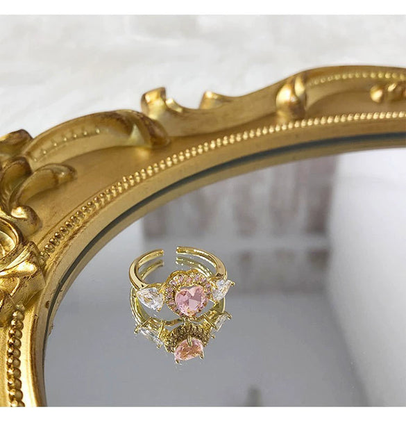 Wholesale Women's Copper Goldplated Geometric Opening Ring Jewelry
