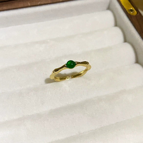 Wholesale Women's Copper Goldplated Geometric Opening Ring Jewelry