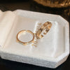 Wholesale Women's Copper Goldplated Geometric Opening Ring Jewelry