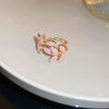 Wholesale Women's Copper Goldplated Geometric Opening Ring Jewelry