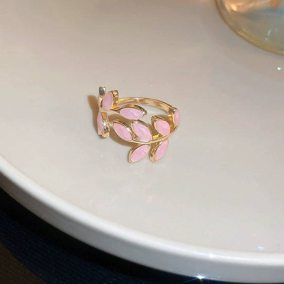Wholesale Women's Copper Goldplated Geometric Opening Ring Jewelry