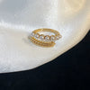 Wholesale Women's Copper Goldplated Geometric Opening Ring Jewelry