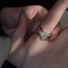 Wholesale Women's Copper Goldplated Geometric Opening Ring Jewelry