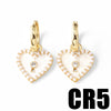 Wholesale Women's Copper Heart Shape Earrings With Electroplating