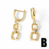 Wholesale Women's Copper Heart Shape Electroplating Earrings