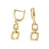 Wholesale Women's Copper Heart Shape Electroplating Earrings