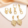 Wholesale Women's Copper Heart Shape Electroplating Earrings