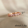 Wholesale Women's Copper Heart Shape Geometric Ring With Inlaid Zirconia