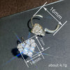 Wholesale Women's Copper Heart Shape Geometric Style Microinlaid Zircon Earrings Exquisite Jewelry