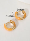 Wholesale Women's Copper Heart Shape Oil Dropping Earrings With Electroplating