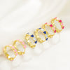 Wholesale Women's Copper Heart Shape Oil Dropping Earrings With Electroplating