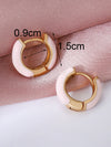 Wholesale Women's Copper Heart Shape Oil Dropping Earrings With Electroplating