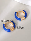 Wholesale Women's Copper Heart Shape Oil Dropping Earrings With Electroplating