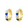 Wholesale Women's Copper Heart Shape Oil Dropping Earrings With Electroplating