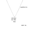 Wholesale Women's Copper Heart Shaped And Bow Patterned Necklace With Mixed Gem Inlay And O Chain