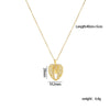 Wholesale Women's Copper Heart Shaped And Bow Patterned Necklace With Mixed Gem Inlay And O Chain