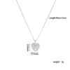 Wholesale Women's Copper Heart Shaped And Bow Patterned Necklace With Mixed Gem Inlay And O Chain
