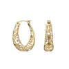Wholesale Women's Copper Heartshaped Geometric Elegant Electroplated Earrings
