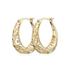 Wholesale Women's Copper Heartshaped Geometric Elegant Electroplated Earrings