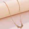 Wholesale Women's Copper Heartshaped Pendant Necklace With Electroplating Light Luxury Versatile Niche Design