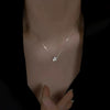 Wholesale Women's Copper Heartshaped Pendant Necklace With Electroplating Light Luxury Versatile Niche Design