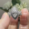 Wholesale Women's Copper Horse Eye Zircon Ring With Geometric Design