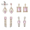 Wholesale Women's Copper Inlaid Zircon Artificial Gemstone Geometric Square Simple Style Electroplated Earrings