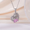 Wholesale Women's Copper Inlaid Zircon Geometric Light Luxury Style Necklace With Electroplating And O Word Chain