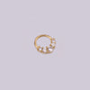 Wholesale Women's Copper Inlaid Zircon Geometric Nose Ring For Body Puncture Jewelry