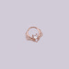 Wholesale Women's Copper Inlaid Zircon Geometric Nose Ring For Body Puncture Jewelry