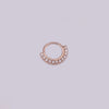 Wholesale Women's Copper Inlaid Zircon Geometric Nose Ring For Body Puncture Jewelry
