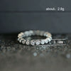 Wholesale Women's Copper Inlaid Zircon Geometric Strip Ring Jewelry